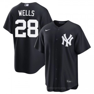 Navy Austin Wells #28 Men Basseball Jersey | NY Yankee Limited Edition MLB Player Gear 3s26e826