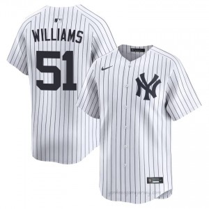 Bernie Williams #51 White Basseball Jersey | Men Yanks Premium MLB Uniform hbsuSI29
