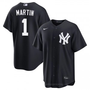 Men Billy Martin #1 Navy Alternate Limited Basseball Jersey | NY Yankee Official MLB Design v06xl450