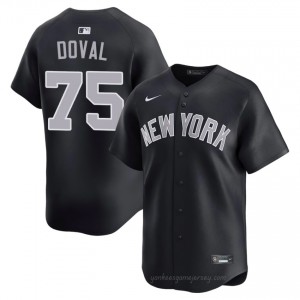Men Camilo Doval #75 Yankees Navy Elite Basseball Jersey| Embroidery Authentic rl285387