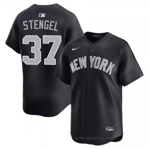 Men Casey Stengel #37 NY Yankee Navy Elite Basseball Jersey| Embroidery Authentic x5h76044