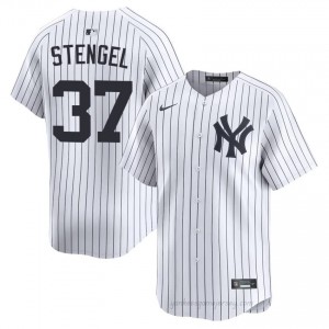 Casey Stengel #37 White Basseball Jersey | Men Yankees Premium MLB Uniform 7S7TI313