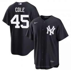 Navy Gerrit Cole #45 Men Basseball Jersey | Yanks Limited Edition MLB Player Gear Hr6BQF72