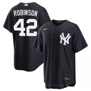 Men Jackie Robinson #42 Navy Alternate Limited Basseball Jersey | New York Yankees Official MLB Design 40162622