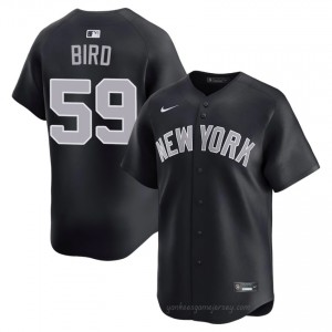 #59 Jake Bird Navy On-Field Style Basseball Jersey | Men Authentic Yanks MLB Apparel TP002J91