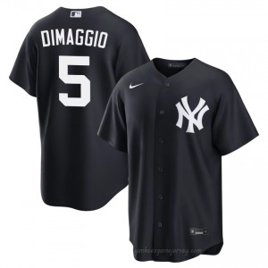 Men Joe DiMaggio #5 Navy Alternate Limited Basseball Jersey | Yanks Official MLB Design 53453u38