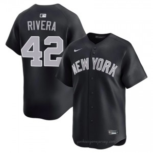 #42 Mariano Rivera Navy On-Field Style Basseball Jersey | Men Authentic NYY MLB Apparel 81RR0089