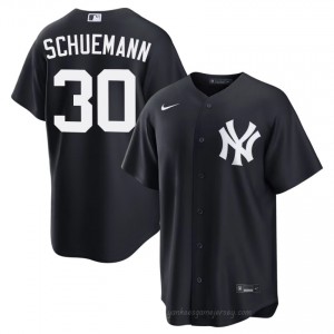 Navy Max Schuemann #30 Men Basseball Jersey | New York Yankees Limited Edition MLB Player Gear 2765v032
