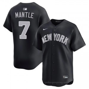 #7 Mickey Mantle Navy On-Field Style Basseball Jersey | Men Authentic NYY MLB Apparel 687G7650