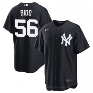 Men Osvaldo Bido #56 Navy Alternate Limited Basseball Jersey | NY Yankee Official MLB Design y381mw57