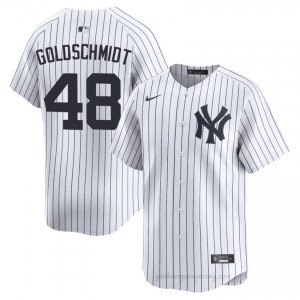 Yanks Paul Goldschmidt #48 White Men Premium Jersey | MLB Collectible Basseball Uniform 30h0NF83