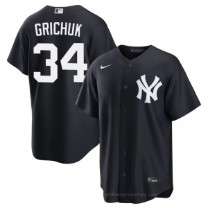 Men Randal Grichuk #34 Navy Alternate Limited Basseball Jersey | NYY Official MLB Design 8sSxJI42