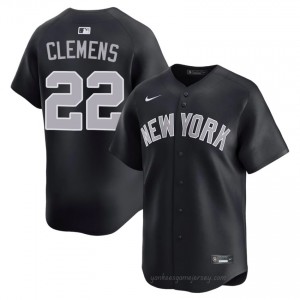 #22 Roger Clemens Navy On-Field Style Basseball Jersey | Men Authentic NYY MLB Apparel FdS00d74