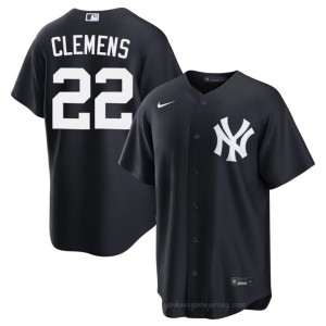 Men Roger Clemens #22 Navy Alternate Limited Basseball Jersey | Yankees Official MLB Design 0t75bD25