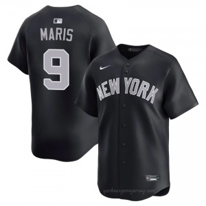 #9 Roger Maris Navy On-Field Style Basseball Jersey | Men Authentic New York Yankees MLB Apparel H2MIy642