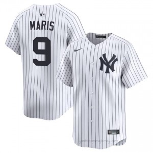 NY Yankee Roger Maris #9 White Men Premium Jersey | MLB Collectible Basseball Uniform 0y101642