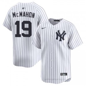 New York Yankees Ryan McMahon #19 White Men Premium Jersey | MLB Collectible Basseball Uniform jxCUlf28