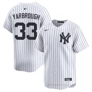 Yanks Ryan Yarbrough #33 White Men Premium Jersey | MLB Collectible Basseball Uniform d0tO5455
