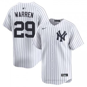 Men Will Warren #29 New York Yankees White Elite Basseball Jersey| Stitched Authentic bkW6f848
