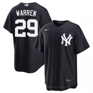 Men Will Warren #29 Navy Alternate Limited Basseball Jersey | NY Yankee Official MLB Design 3c42ML17