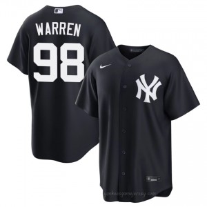 Navy Will Warren #98 Men Basseball Jersey | NYY Limited Edition MLB Player Gear M1372X16