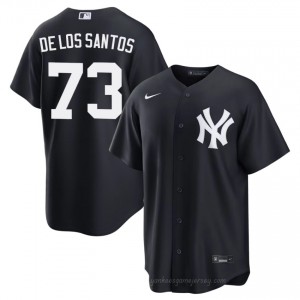 Navy Yerry De los Santos #73 Men Basseball Jersey | NYY Limited Edition MLB Player Gear G76rHC51