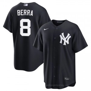 Men Yogi Berra #8 Navy Alternate Limited Basseball Jersey | New York Yankees Official MLB Design 8iteqP21