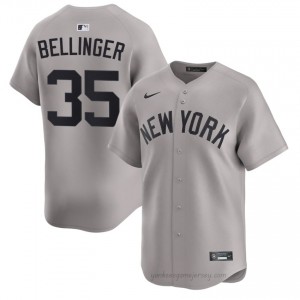 #35 Cody Bellinger Gray On-Field Style Basseball Jersey | Men Authentic NY Yankee MLB Apparel 7PjeAW48