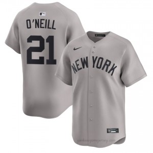 Men Paul O'Neill #21 Yankees Gray Elite Basseball Jersey| Stitch Authentic m3l4TX98