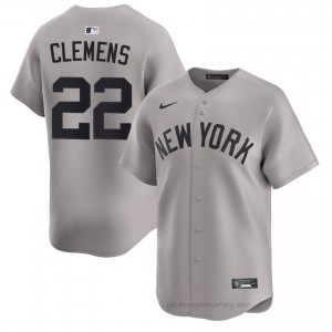 Men Roger Clemens #22 New York Yankees Gray Elite Basseball Jersey| Stitch Authentic 18BS0M43