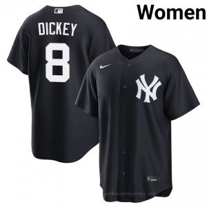 Women Bill Dickey #8 Navy Alternate Limited Basseball Jersey | New York Yankees Official MLB Design 66x75d65