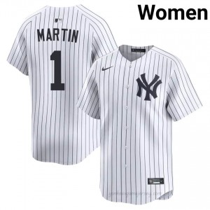 Women Billy Martin #1 NY Yankee White Elite Basseball Jersey| Stitched Authentic jF3juS55