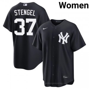 Women Casey Stengel #37 Navy Alternate Limited Basseball Jersey | NY Yankee Official MLB Design o5Civ326