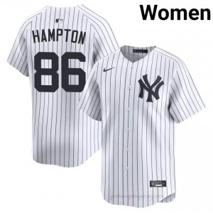 Women Chase Hampton #86 NY Yankee White Elite Basseball Jersey| Stitched Authentic 8rQ2UQ99