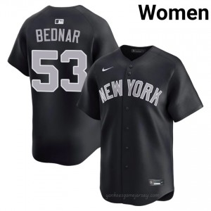 NY Yankee David Bednar #53 Navy Women Premium Jersey | MLB Collectible Basseball Uniform 48Sw0187