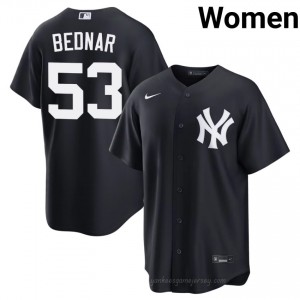 Women David Bednar #53 Navy Alternate Limited Basseball Jersey | NYY Official MLB Design XNVeCy49