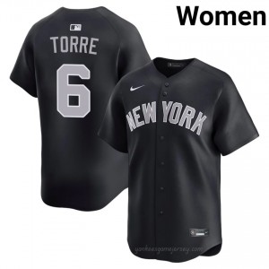 Joe Torre #6 Navy Basseball Jersey | Women New York Yankees Premium MLB Uniform sg2fI653