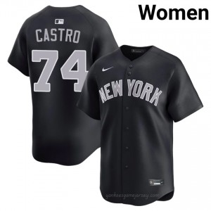 Kervin Castro #74 Navy Basseball Jersey | Women New York Yankees Premium MLB Uniform 8cg26043