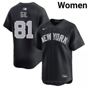 Luis Gil #81 Navy Basseball Jersey | Women Yanks Premium MLB Uniform 8i71rl14