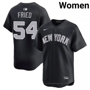 Max Fried #54 Navy Basseball Jersey | Women Yankees Premium MLB Uniform R8QG1b56