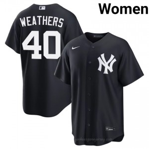 Navy Ryan Weathers #40 Women Basseball Jersey | NY Yankee Limited Edition MLB Player Gear L8wHHY44