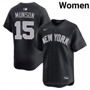 Thurman Munson #15 Navy Basseball Jersey | Women New York Yankees Premium MLB Uniform 1II7yJ34