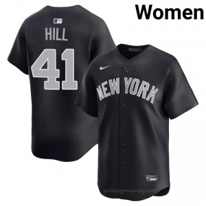 Tim Hill #41 Navy Basseball Jersey | Women Yankees Premium MLB Uniform n67nMS71