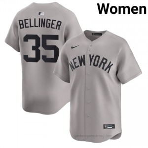 Cody Bellinger #35 Gray Basseball Jersey | Women Yanks Premium MLB Uniform IN13VW58