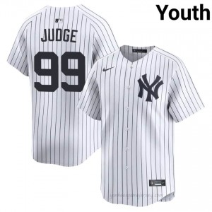 Yankees Aaron Judge #99 White Youth Premium Jersey | MLB Collectible Basseball Uniform 4lnH1I14