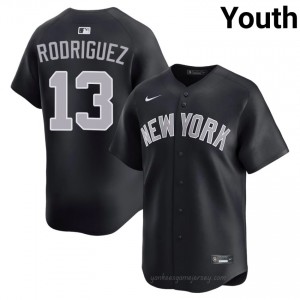 #13 Alex Rodriguez Navy On-Field Style Basseball Jersey | Youth Authentic NYY MLB Apparel c1T7N694