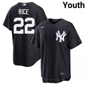 Navy Ben Rice #22 Youth Basseball Jersey | Yankees Limited Edition MLB Player Gear 7481D740