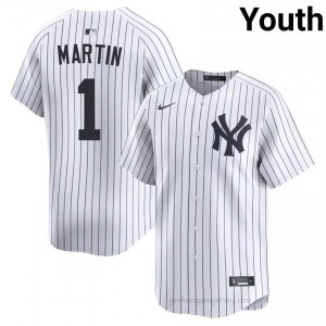 Yanks Billy Martin #1 White Youth Premium Jersey | MLB Collectible Basseball Uniform c2Ry0N73