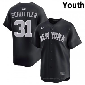 #31 Cam Schlittler Navy On-Field Style Basseball Jersey | Youth Authentic NY Yankee MLB Apparel 736LP118