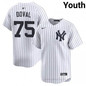 Yanks Camilo Doval #75 White Youth Premium Jersey | MLB Collectible Basseball Uniform 0tP3h232